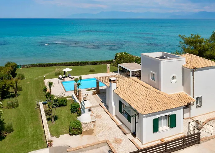 Beachfront Villa Victoras - With Private Beach