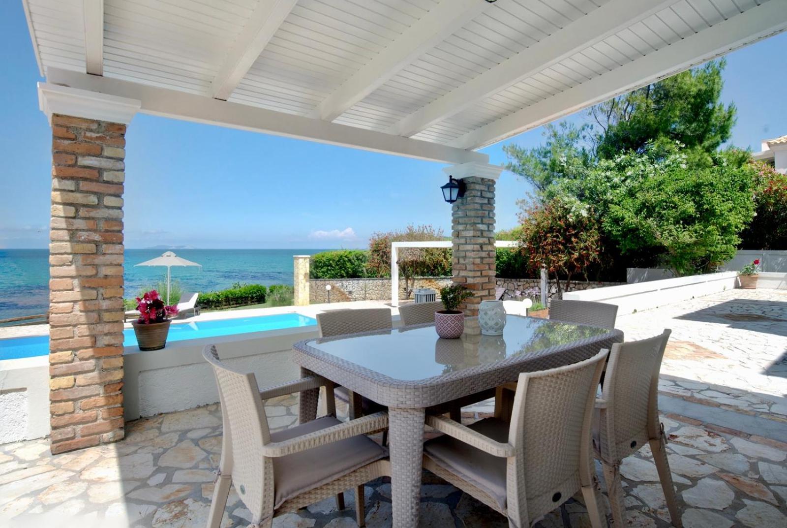 Beachfront Victoras - With Private Villa